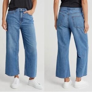 rag & bone Lori mid rise crop wide leg jeans size 31